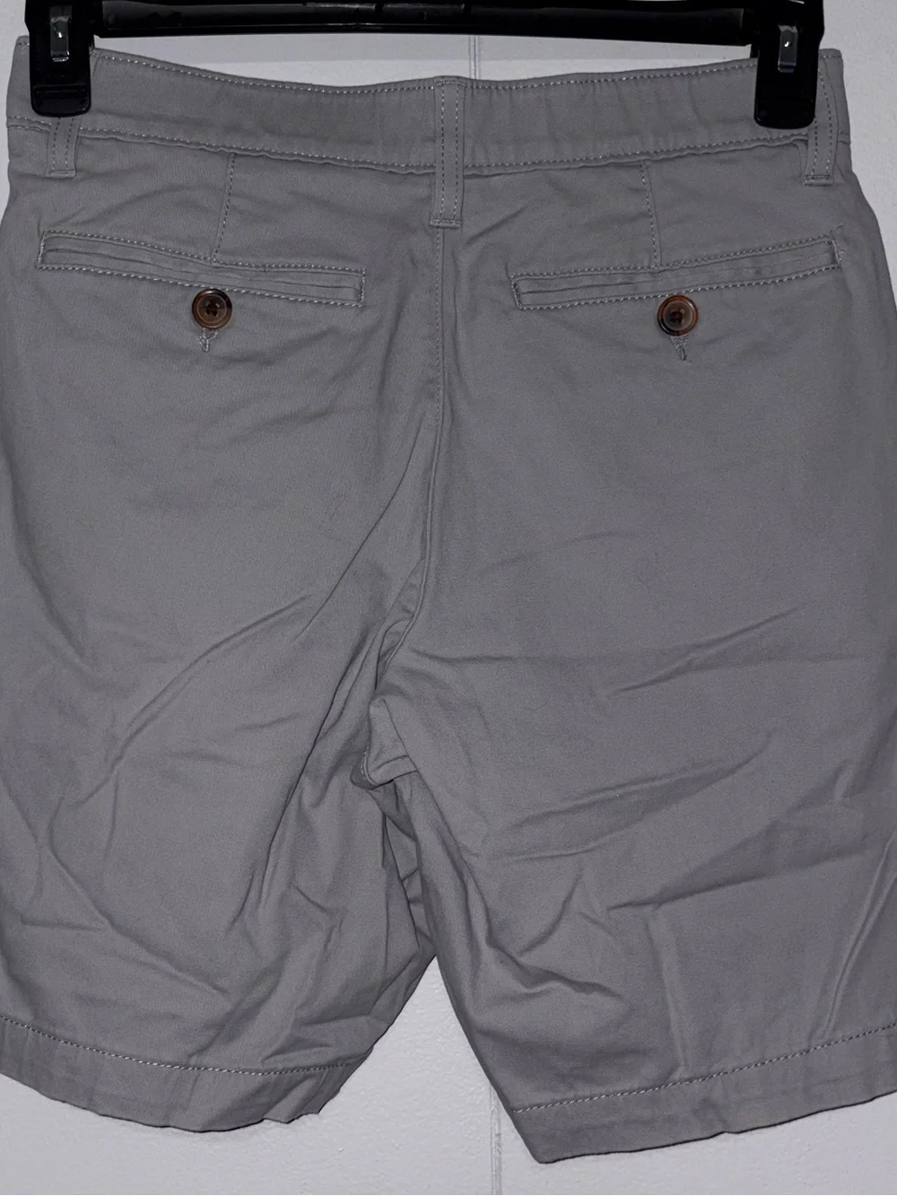 Sonoma Goods For Life Mens 29 Gray Flexwear Stretch Flat Front Chino Shorts